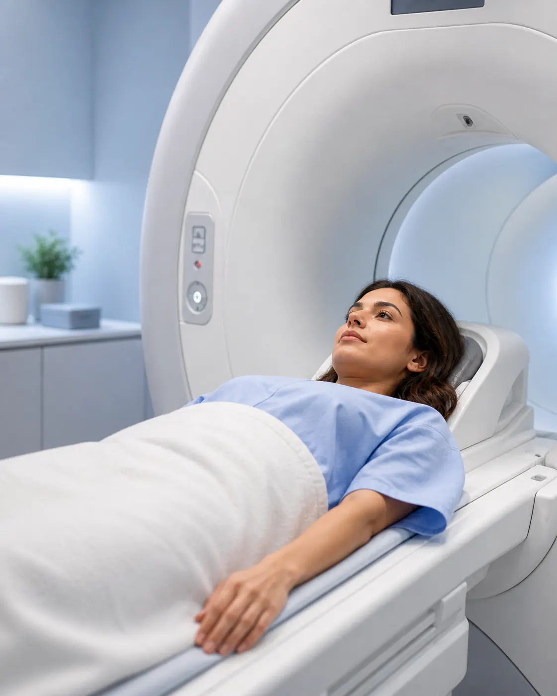 Patient attending an MRI scan appointment